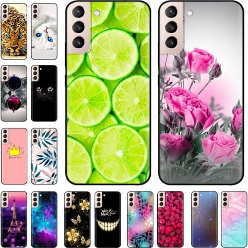 For Samsung S21 Case Black Bumper TPU Soft Silicone Cover for Samsung Galaxy S21 Ultra S21 Plus S 21 S21+ Phone Cases Back Shell