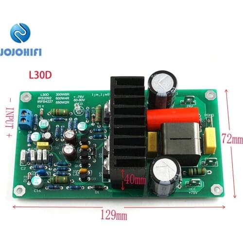 L30D Digital Audio Amplifier IRS2092S IRFB4227 300-850W Mono Sound Amplifiers Finished Board LJM
