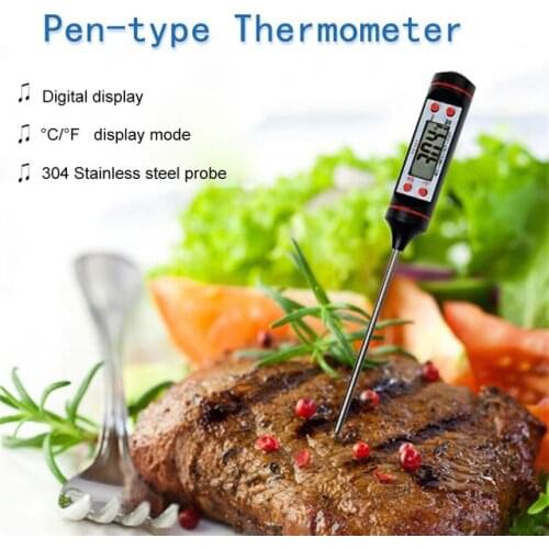 New Digital Meat Thermometer Daily Cooking Food BBQ Necessities Home Kitchen Oil Barbecue Baking Food Temperature Sensor Tool