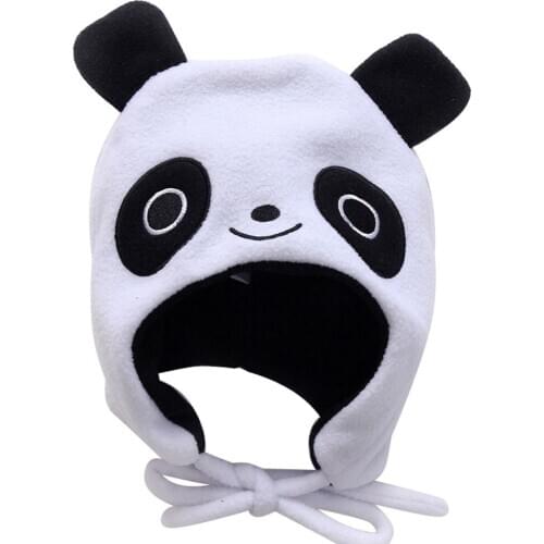 Kids Cartoon Fleece Cap Warm Hat with Ear Flap for Baby Toddler Party Daily HSJ88