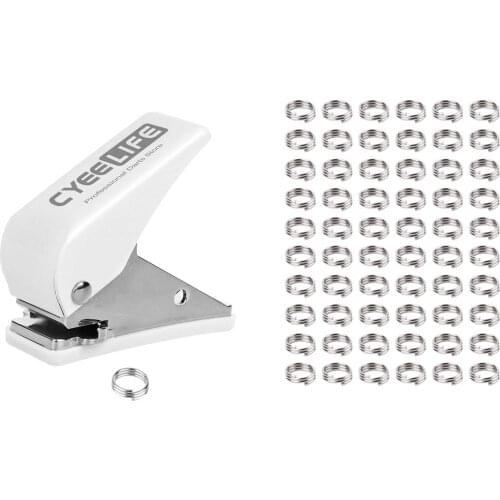 CyeeLife Dart Flights Puncher+Metal Spring O Rings,Professional Punch Tool For PET Flight