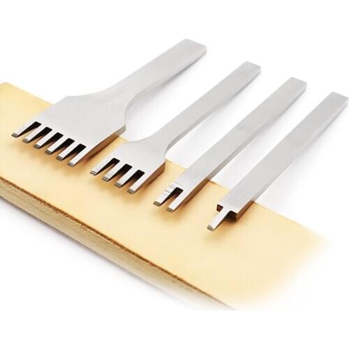 3mm hole pitch DIY leather tool puncher stitching punching tool 1 + 2 + 4 + 6 Leather bag tool using leather hand sewing Punchin