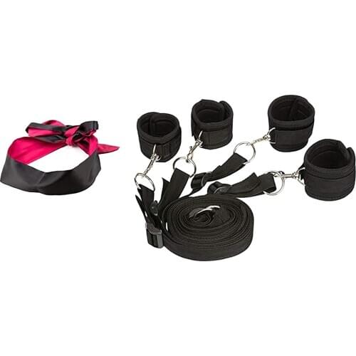 Erotic Restraint Strap Nylon Handcuffs Wrists Neck Bondage Cuffs Couple Flirt Bdsm Sm Adult Game Sex Toy Rope Restraint Kit