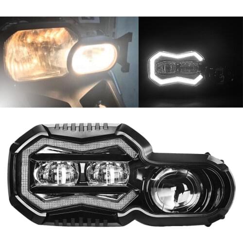 Motorcycle LED Projector Headlight Headlamp for BMW F650GS/F700GS/F800GS F800R Adventure Angle eye Daytime running light