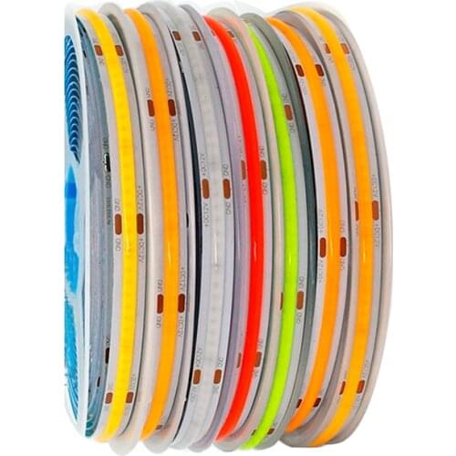 FCOB LED Strip 320 LEDs High Density Flexible FOB COB Led Lights Warm Nature Cool White No Shadow Dark Area Flexible Line Light