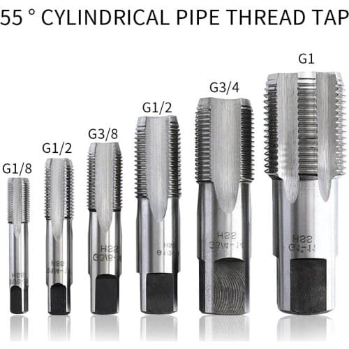 G1/8 1/4 3/8 1/2 3/4 HSS Taper Pipe Tap BSP Metal Screw Thread Cutting Tools