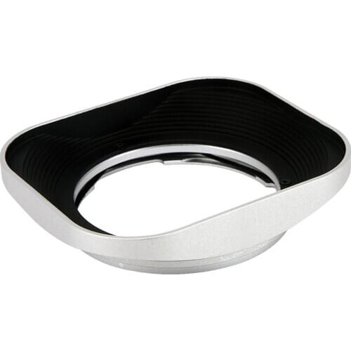 Haoge LH-ZV07 Square Metal Lens Hood for Carl Zeiss Biogon T* 2/35 35mm f2 ZM, C Biogon 2.8/35 35mm f2.8 ZM Lens silver