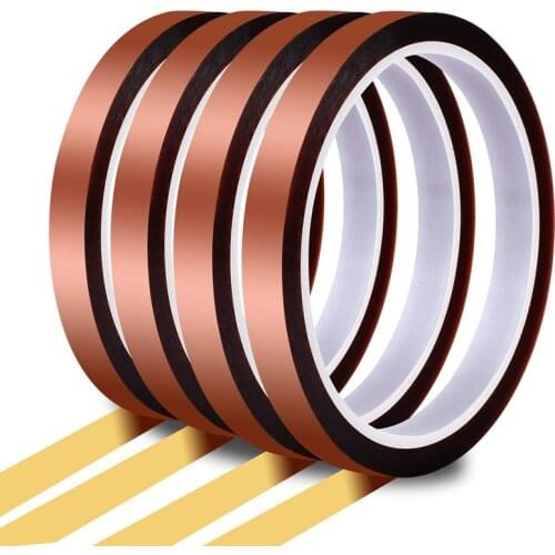 JFBL Hot Heat Sublimation 4 Pcs 10mm x 33M 108Ft High Temperature Heat Resistant Tape Perfect for Heat Press Transfer and Maskin