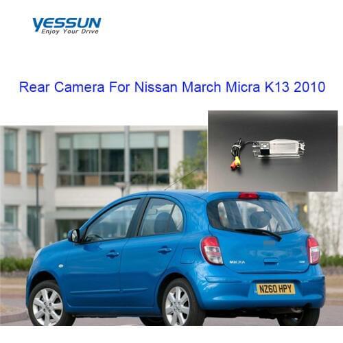 Yessun car License plate camera For Nissan March Micra K13 2010 Car Rear View camera Parking Assistance