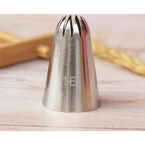 #1E Large Size Icing Tips Cream Stainless Steel Cookies Piping Nozzle Pastry Tool Pastry Cake Making Tools Dessert Decorator