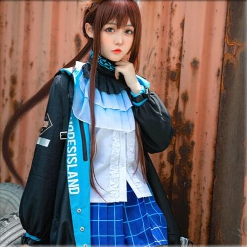 Anime Game Arknights Specter Cosplay Costume Rhodes Island Amiya Outfit Full Set Halloween Carnival Cosplay Costume Unisex Adult