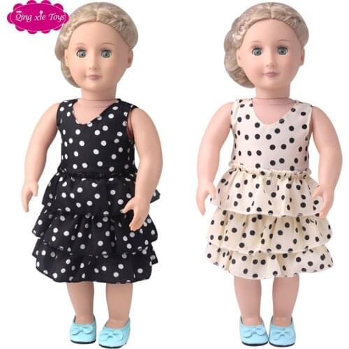 18 "doll dress American doll handmade costumes free of shipping for girls' favorite Christmas presents