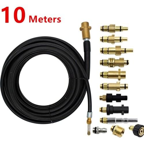 10M Sewer Drain Water Cleaning Hose Pipe Dredge Cleaner For Karcher Lavor Interskol Huter Nilfisk Stihl Elitech Pressure Washer