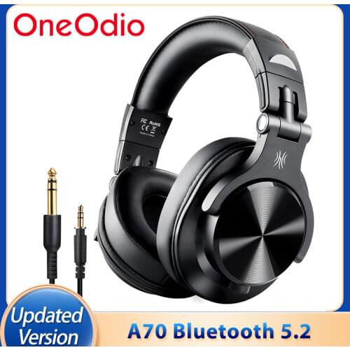 OneOdio A70 Fusion Bluetooth 5.0 Over Ear Wireless Earphones Wired Professional Studio DJ Headphones Motoring Recording Headset