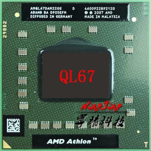 AMD Athlon 64 X2 QL-67 QL 67 QL67 2.2 GHz Dual-Core Dual-Thread CPU Processor AMQL67DAM22GG Socket S1