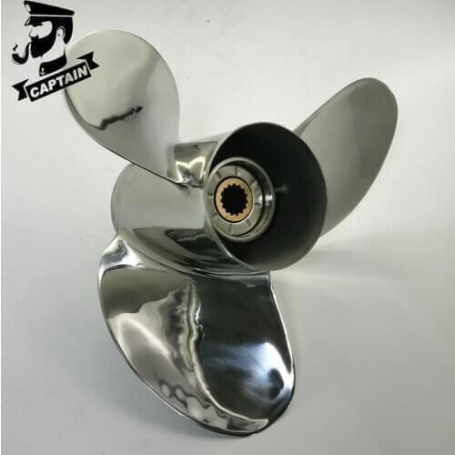 Captain Propeller 13 1/4X17 Fit Suzuki Outboard Engines DF80A DF90A DF100 Stainless Steel 15 Tooth Spline RH 99105-00100-17P