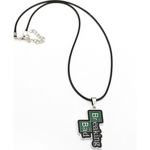 Breaking Bad Necklace Br Ba Walter White Heisenberg Chemical Symbol Pendant Necklace For Women Gift