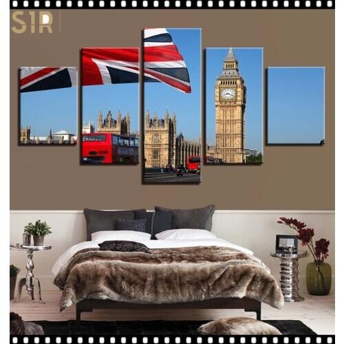 World Famous Architecture Beauty HD Five Wall Painting Decorative Painting Anime Posters Wall Decor Anime Decor Room Decor