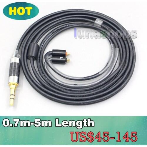 2.5mm 4.4mm XLR 3.5mm Black 99% Pure PCOCC Earphone Cable For UE Live UE6 Pro Lighting SUPERBAX IPX LN007112