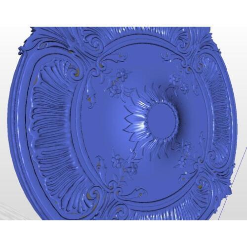3d model relief rosette_47 for cnc in STL file format