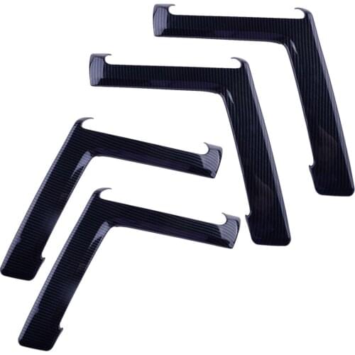 4Pcs/Set ABS Carbon Fiber Black Inner Door Armrest Stripes Covers Trims Fit For Toyota 4Runner 2021 2020 2019 2018 2010-2017