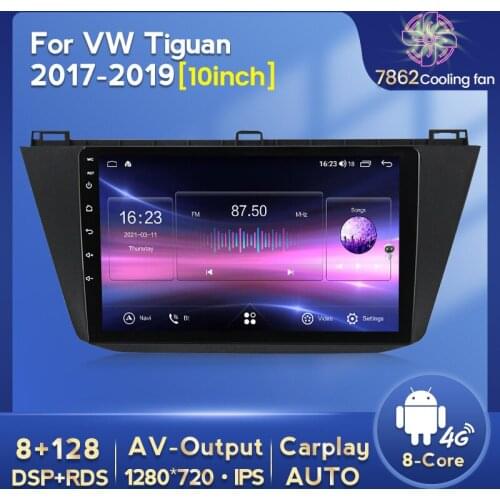 8 inch Android system GPS Navigation Car dvd player for VW tiguan 2017 2018 2019 1280*720 HD IPS WIFI carplay DVR no DVD