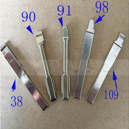 DAKATU Remote Flip blank uncut key Blade for Ford Focus Mondeo CMAX FIESTA GALAX NO38.NO91.NO98.NO91.NO109 Remote key blade