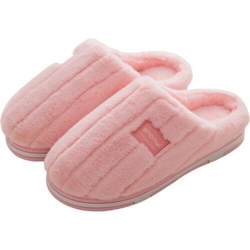 Home Slippers Women Plush Slipppers Style Female House Indoor Women Slippers Solid Adult Slippers