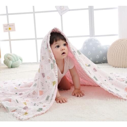 Cotton Baby Blankets Newborn Soft Organic Cotton Baby Blanket Bath Muslin Swaddle Wrap Feeding Cloth Towel Scarf Baby Stuff