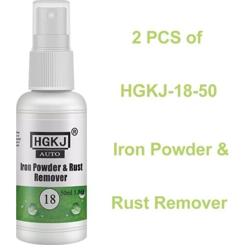 2 PCS of HGKJ-18-50 Car Rust Remover Wheel Rim Car Cleaner Car Paint Coating Wheel Iron Powder Polishes Car Cleaning Accessories
