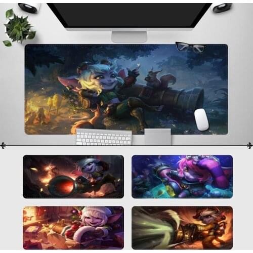 Lock Edge League of Legends Tristana Mouse Pad PC Laptop Gamer Mousepad Anime Antislip Mat Keyboard Desk Mat For Overwatch/CS GO