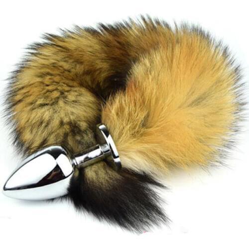 Metal Fox Tail Anal Plug Adult Sex Toys For Woman Stainless Steel Butt Plugs Tail Sex Products Shop Special Erotic Toy Anal Tube