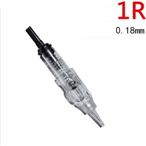 20pcs #1RL 0.18mm Micro needle permanent makeup machine needle digital swiss gun machine tattoo needle for Eyebrow lip