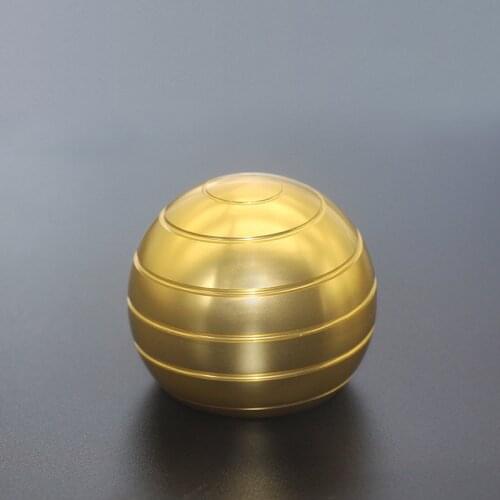 New Ball Type Fingertip Gyro Metal Alloy Adult Office Desk Toy Decompression Anxiety Stress Relief Fidget Spinner Sensory Toys