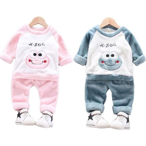 Baby Boy New Pajamas Set Thick Warm Homewear Girls Clothing Toddler Child Baby Casual Suit Children Kid Suits 1- 4Y Clothes Sets