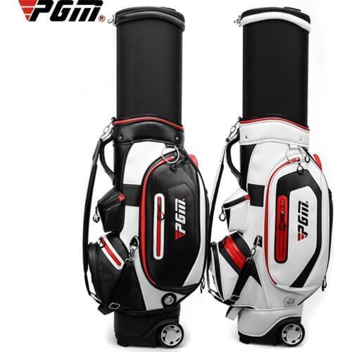 PGM QB054 Mens Professional Golf Standard Ball Bag Multifunctional Telescopic Golf Bag With Waterproof Raincover