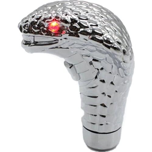 Snake Shape Car Gearbox Handle With LED Light Gear Levers Knob Car Modification Car Styling