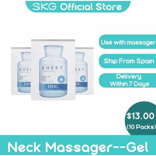 SKG Neck Massager Gel Sheet 2 Boxes 10 Pairs Special for Model 4098 K6 4356 Natural Reusable