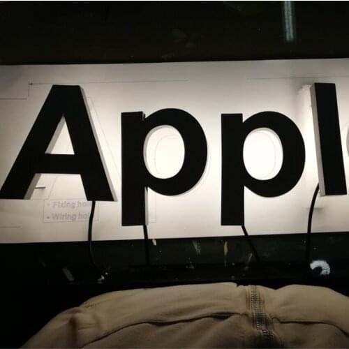 Outdoor Advertising Acrylic Metal Channel Sign 3D Lighting Signage Back Lit Letter for Decoration