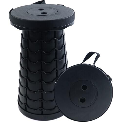 Retractable Folding Telescoping Stool Sturdy Lightweight with 400lbs Load Capacity Excellent for Kids Adult Camping, Fishing