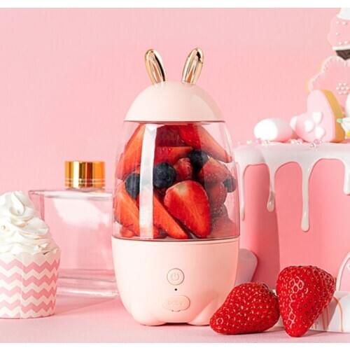 330ml Portable Juicer Household Electric Juicer Cup Fruits USB Charging Mini Smoothie Blender Outgoing Juicer Extractor Rabbit