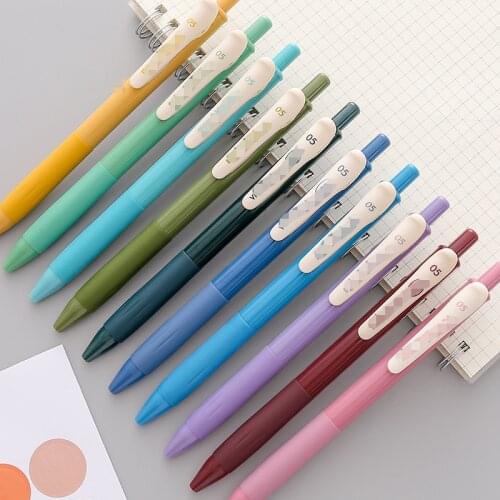 4pcs Vintage Color Gradient Pens Set, Quick Dry Gel Ink Pen and Fluorescent Highlighter Marker Drawing Paint Office School