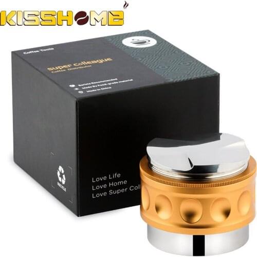 51mm/53mm/58mm/58.5mm Coffee Tamper Coffee Distributor Double-Headed Base Espresso Adjustable Powder Hammer Barista Accessories