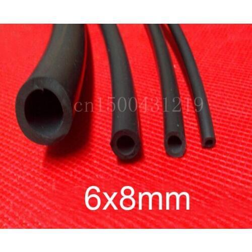 6X8 Black colour Silicone Rubber Vacuum Tubing Hose Tube Flexible