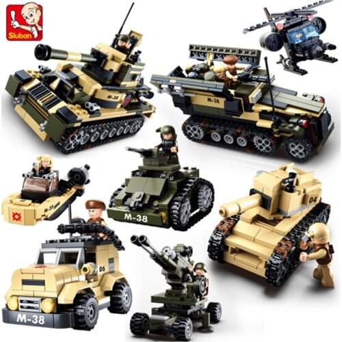 928Pcs Military Tank Specia Force Armored Car Building Blocks Sets Army Aircraft Gun Soldiers Bricks Educational Kids Toys