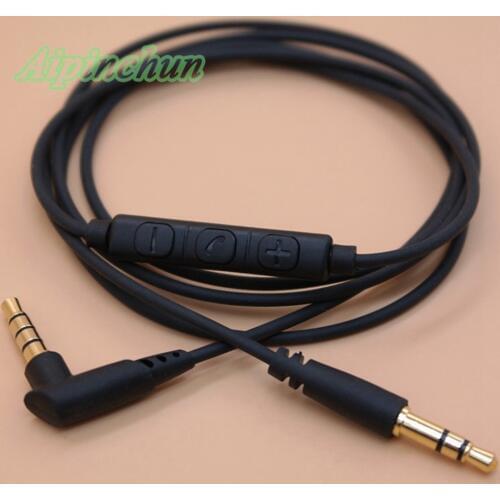 3.5mm to 3.5mm Bending Jack Audio AUX Cable Cord With Mic Volume Controller for Car/Headphone/Speaker for iPhone Samsung Xiaomi