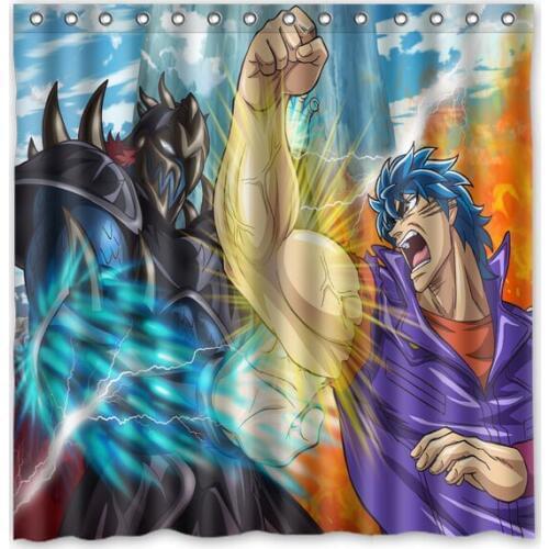Toriko Decorative Shower Curtain Waterproof Polyester Fabric Bathroom Curtains Personalized Bath Screens 71*71 inch