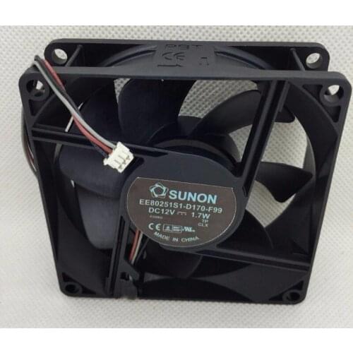 EE80251S1-D170-F99 8025 DC 12V 1.7W projector Heat dissipation cooling fan