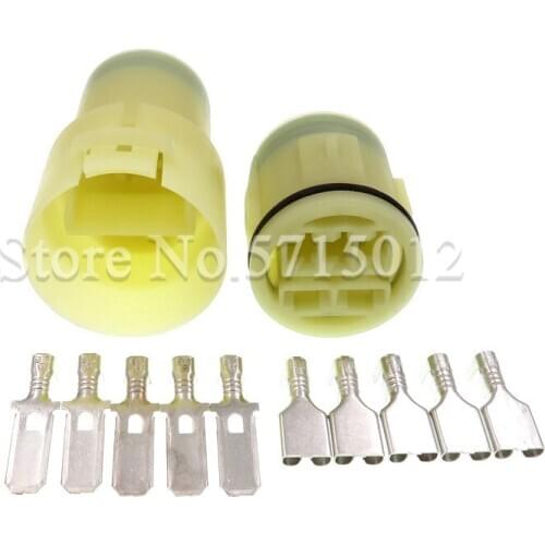 5 Hole Electric Waterproof Automotive Connector Female Male Sealed Sockets