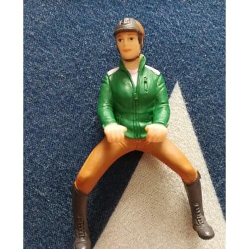 Pvc figure model woman rider toy